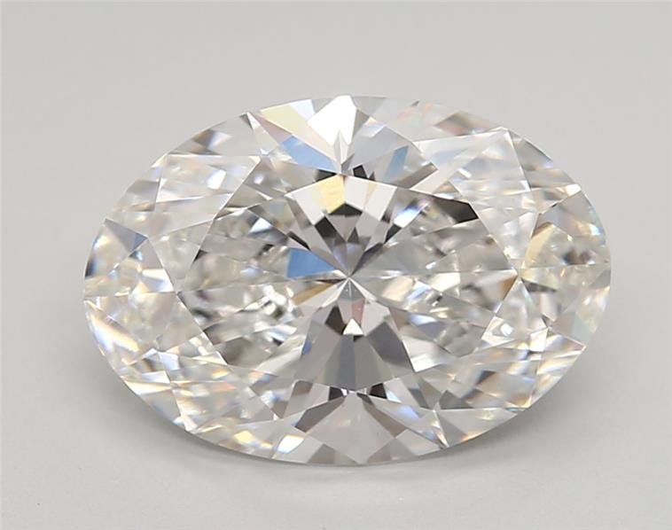 3.40ct E VVS2 Rare Carat Ideal Cut Oval Lab Grown Diamond