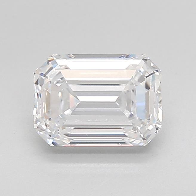 1.55ct D VVS2 Rare Carat Ideal Cut Emerald Lab Grown Diamond