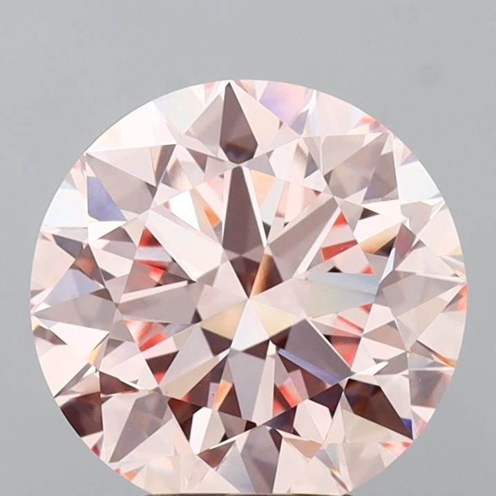 4.02 Ct. Fancy Pink Round Lab Diamond