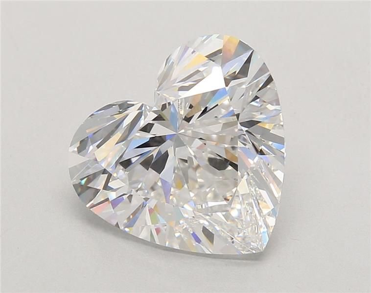 5.10ct D VVS2 Rare Carat Ideal Cut Heart Lab Grown Diamond