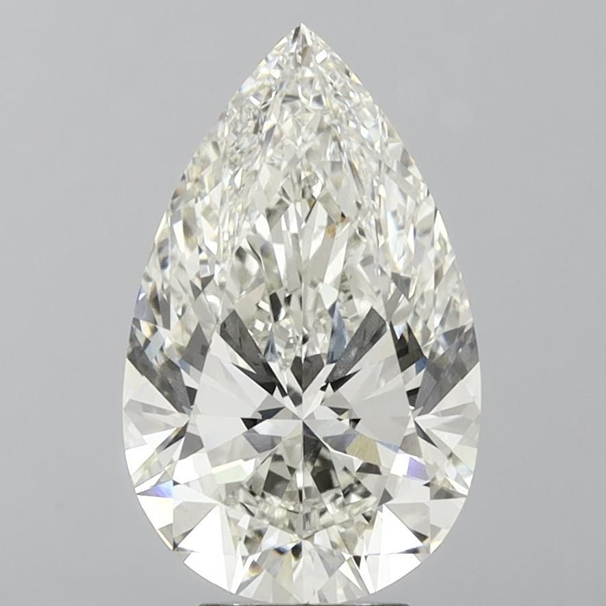 7.66ct H VVS2 Rare Carat Ideal Cut Pear Lab Grown Diamond