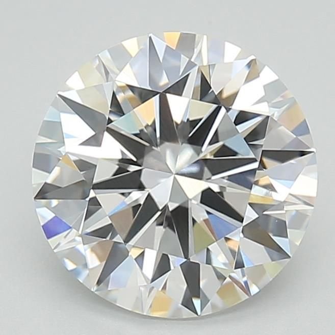 3.08ct F VVS2 Rare Carat Ideal Cut Round Lab Grown Diamond