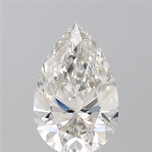 3.90ct H SI1 Rare Carat Ideal Cut Pear Lab Grown Diamond