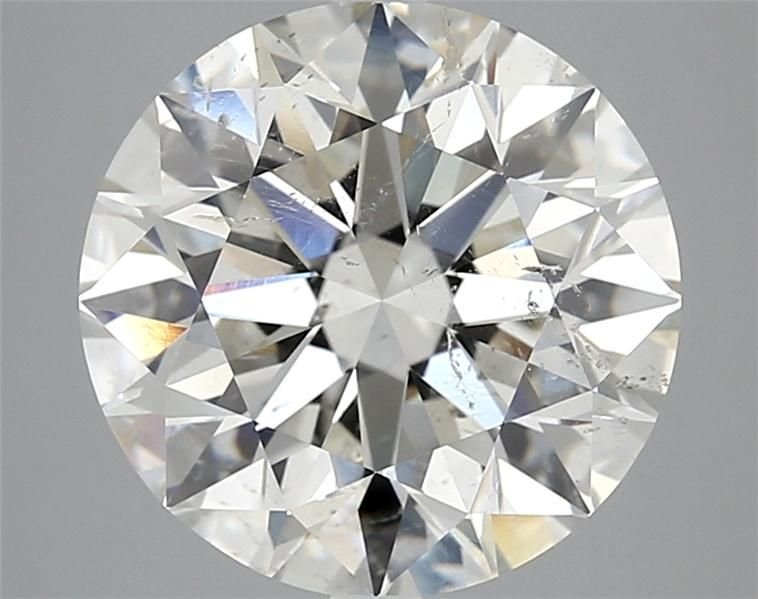 5.76ct J SI2 Rare Carat Ideal Cut Round Diamond