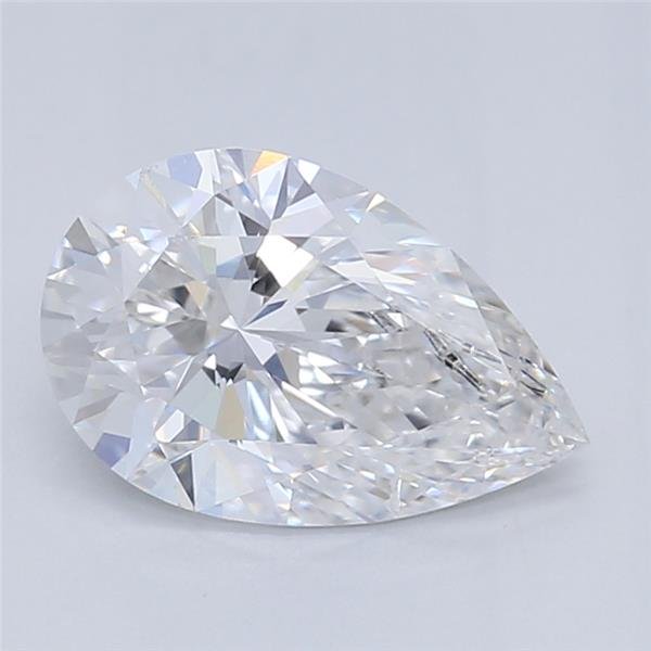 0.62ct E SI1 Rare Carat Ideal Cut Pear Lab Grown Diamond