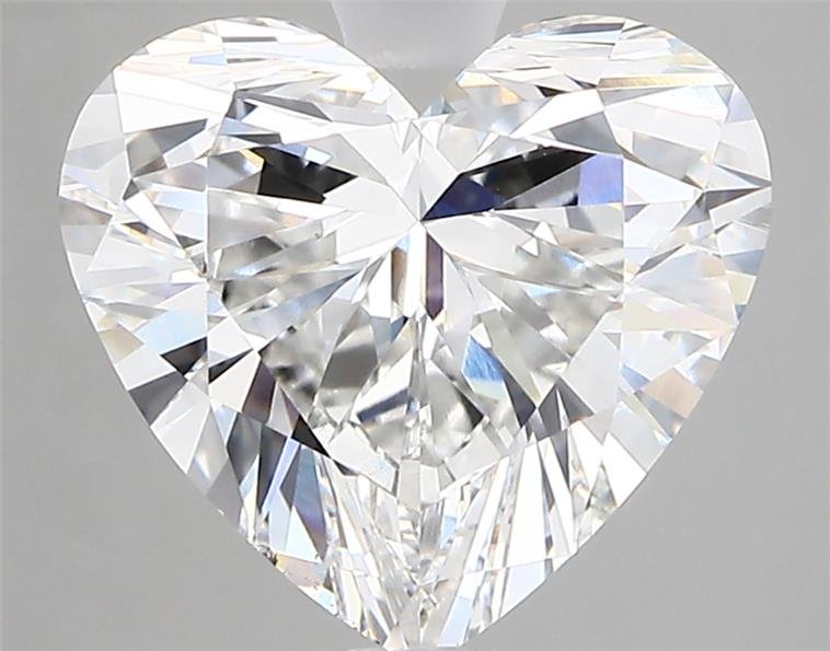 3.36ct F VS2 Very Good Cut Heart Lab Grown Diamond