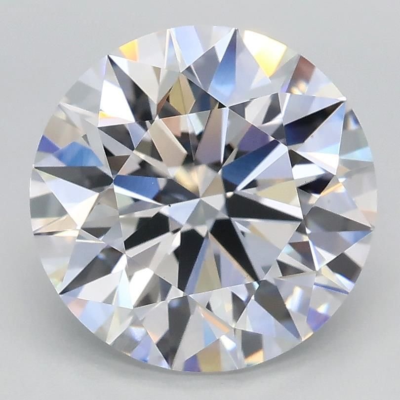 3.01ct D VS1 Rare Carat Ideal Cut Round Lab Grown Diamond
