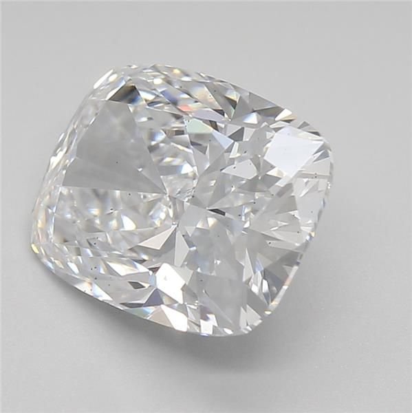 3.39ct D SI1 Rare Carat Ideal Cut Cushion Lab Grown Diamond