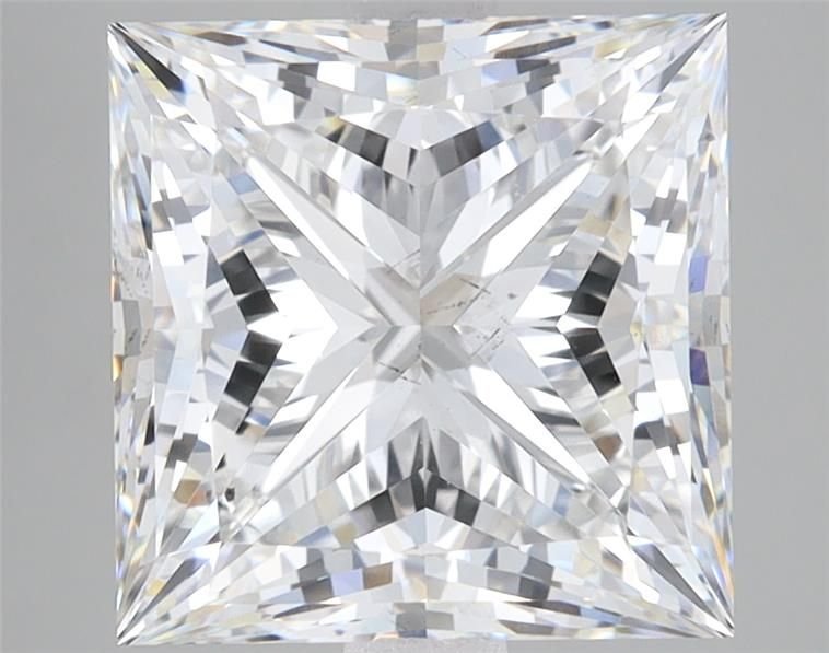 5.10ct F SI1 Rare Carat Ideal Cut Princess Lab Grown Diamond