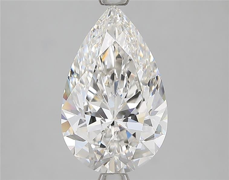 2.55ct H VS1 Rare Carat Ideal Cut Pear Lab Grown Diamond