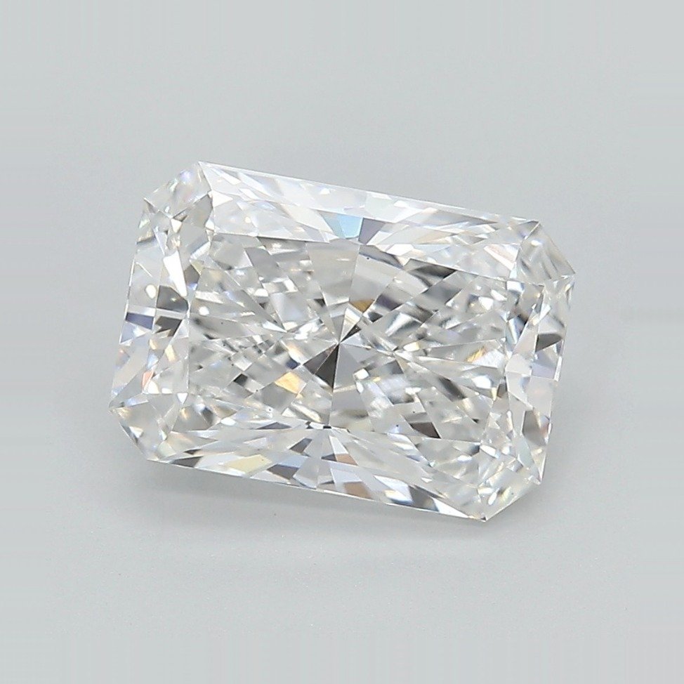 3.10ct E VS1 Rare Carat Ideal Cut Radiant Lab Grown Diamond