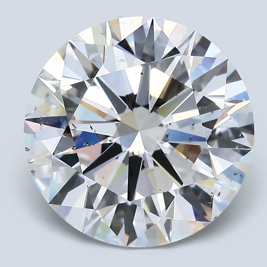 5.70ct E SI2 Rare Carat Ideal Cut Round Diamond