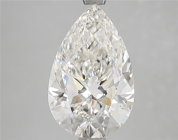 3.09ct H VS2 Rare Carat Ideal Cut Pear Lab Grown Diamond