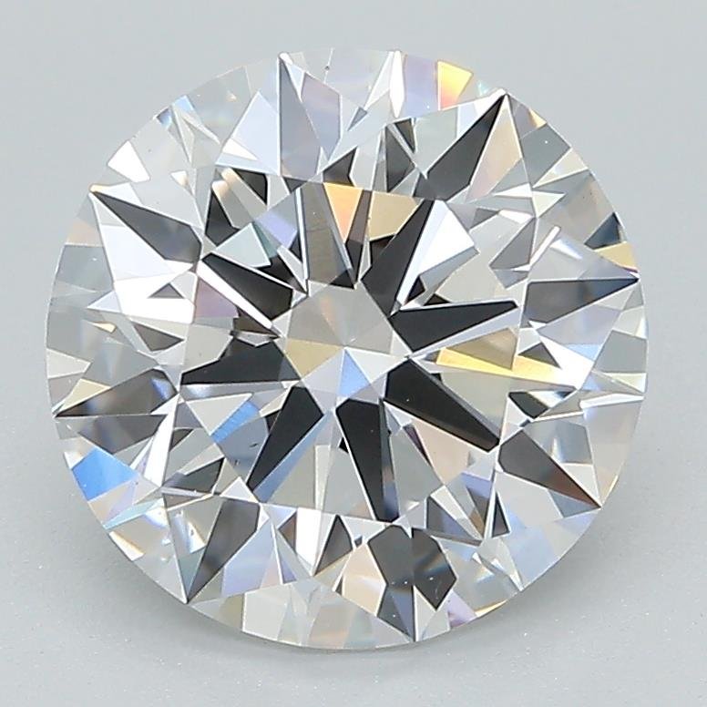 3.08ct D VS2 Rare Carat Ideal Cut Round Lab Grown Diamond