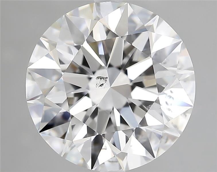 4.01ct F SI2 Rare Carat Ideal Cut Round Diamond