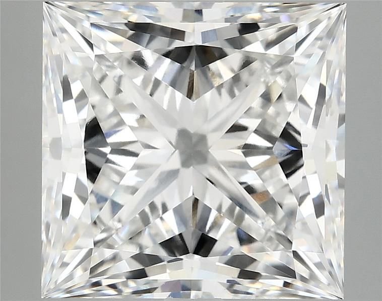 8.05ct E VVS2 Rare Carat Ideal Cut Princess Lab Grown Diamond