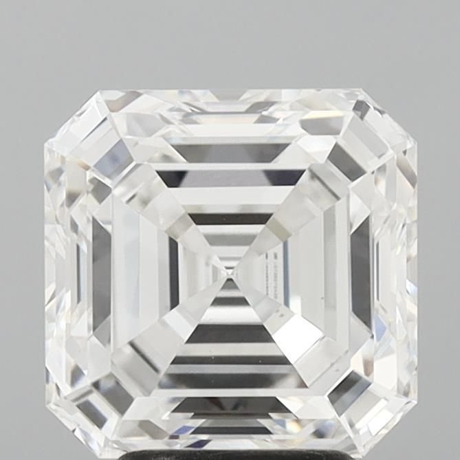 4.09ct F VVS2 Rare Carat Ideal Cut Asscher Lab Grown Diamond