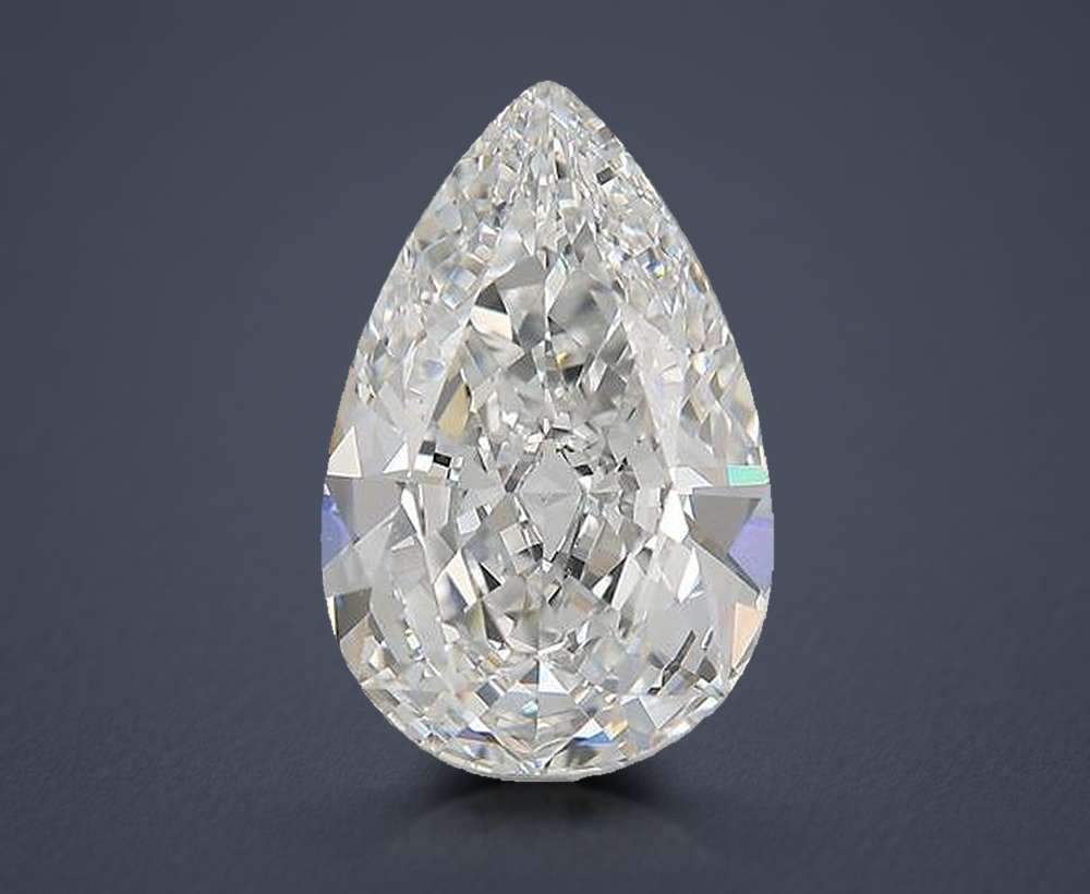 3.46 Carat Pear Natural Diamond