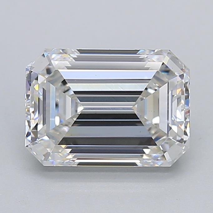3.06ct G VS1 Rare Carat Ideal Cut Emerald Lab Grown Diamond