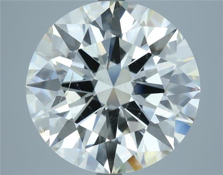 9.02ct I SI1 Rare Carat Ideal Cut Round Diamond