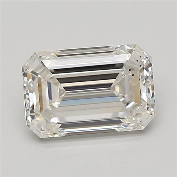 2.38ct F VS2 Excellent Cut Emerald Lab Grown Diamond