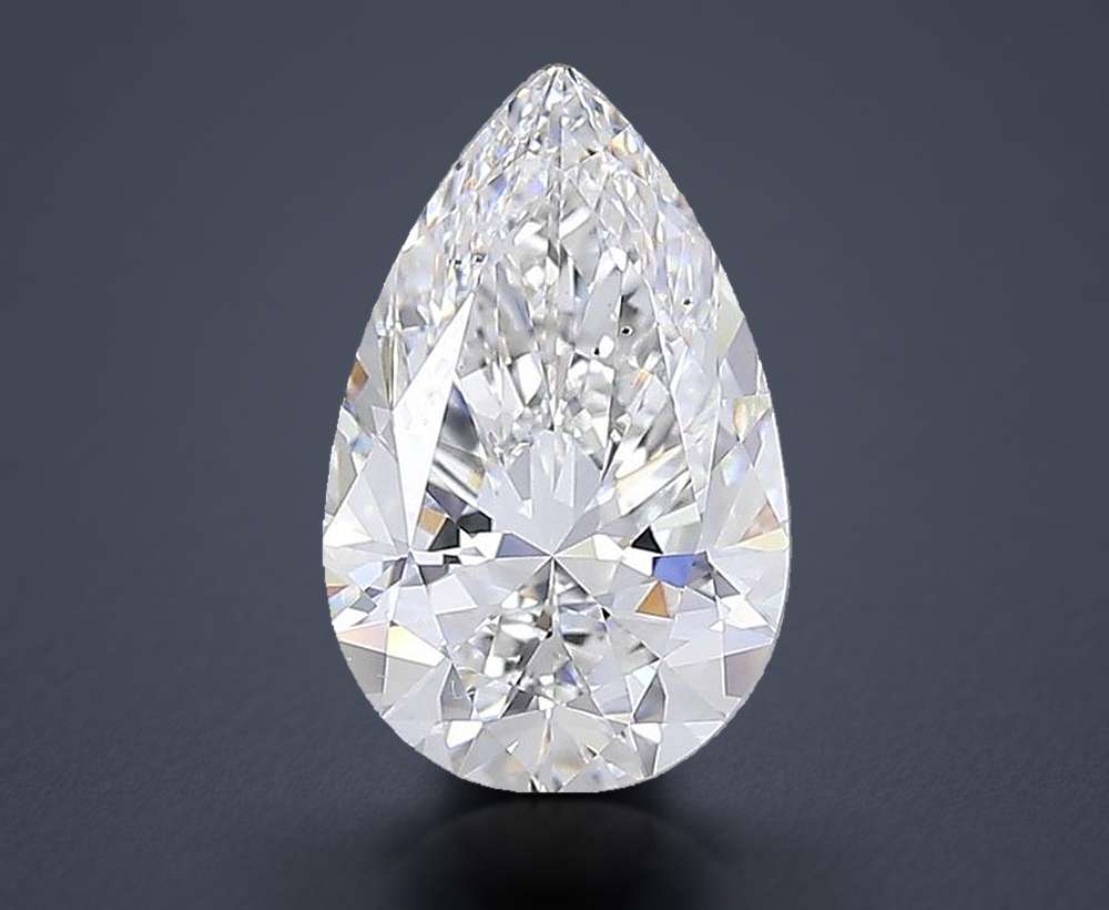 6.52 Carat Pear Lab Diamond