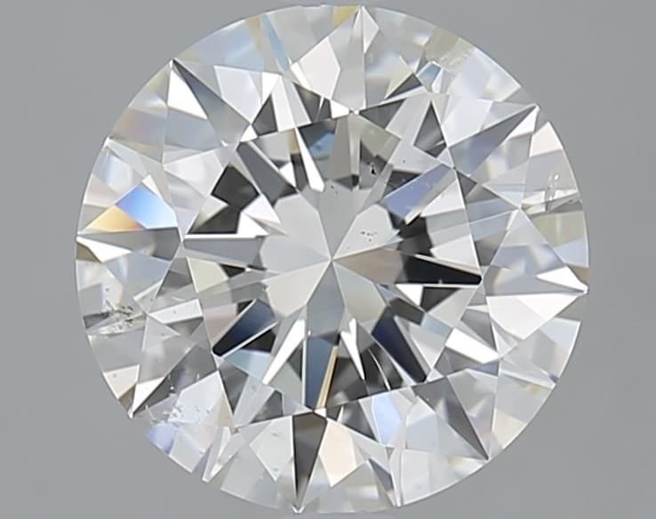 3.01ct H SI2 Rare Carat Ideal Cut Round Diamond