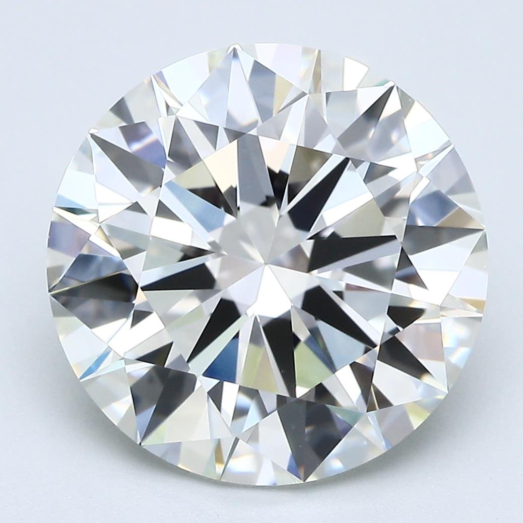 5.16ct J VVS2 Rare Carat Ideal Cut Round Diamond