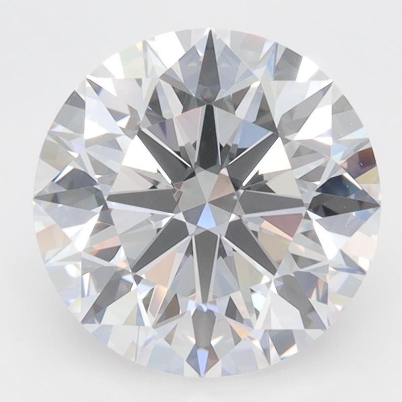 3.28ct D VVS2 Rare Carat Ideal Cut Round Lab Grown Diamond