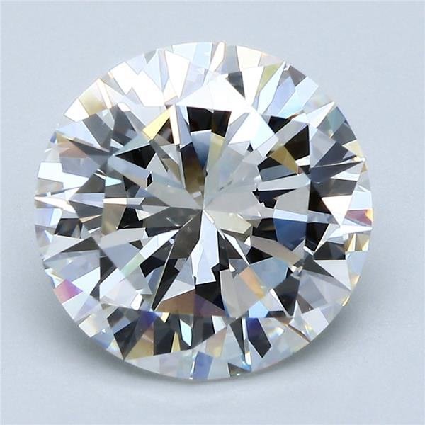 4.13ct H VVS2 Very Good Cut Round Diamond