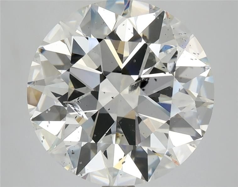 5.01ct H SI2 Rare Carat Ideal Cut Round Diamond