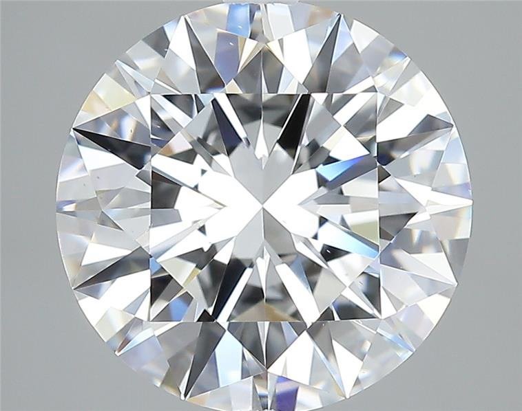 3.09ct D VS2 Rare Carat Ideal Cut Round Diamond