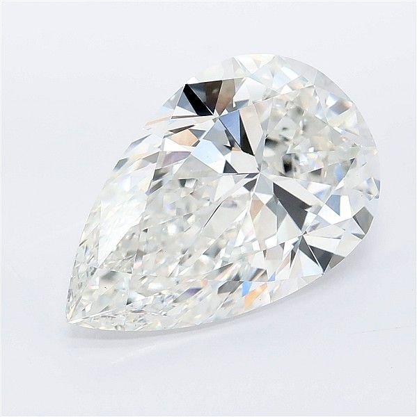 7.08ct F VS1 Rare Carat Ideal Cut Pear Lab Grown Diamond