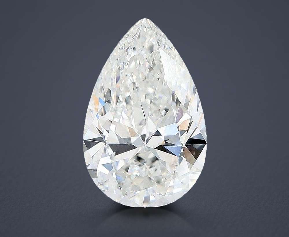 7.08 Carat Pear Lab Diamond