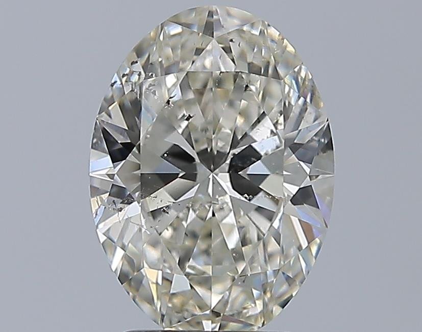 2.28ct J SI2 Rare Carat Ideal Cut Oval Diamond