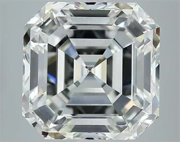 7.01ct I VVS1 Rare Carat Ideal Cut Asscher Diamond