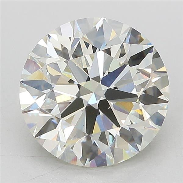 3.02ct J VS2 Excellent Cut Round Lab Grown Diamond