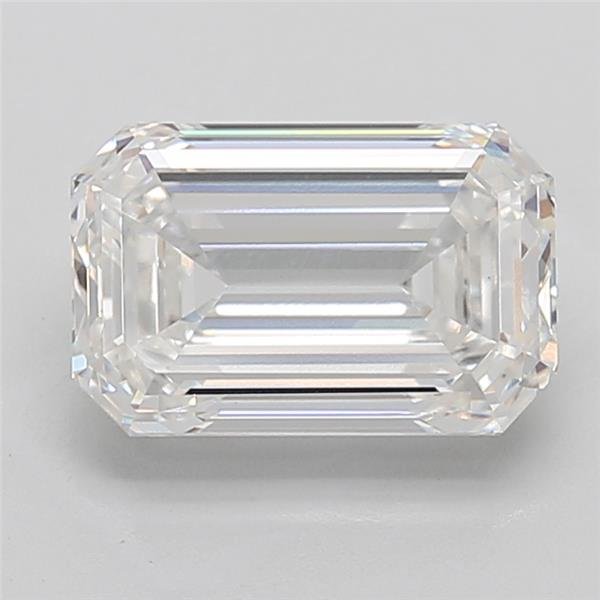 6.01ct E VS1 Rare Carat Ideal Cut Emerald Lab Grown Diamond