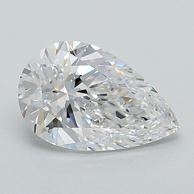 1.22ct D VVS2 Rare Carat Ideal Cut Pear Lab Grown Diamond