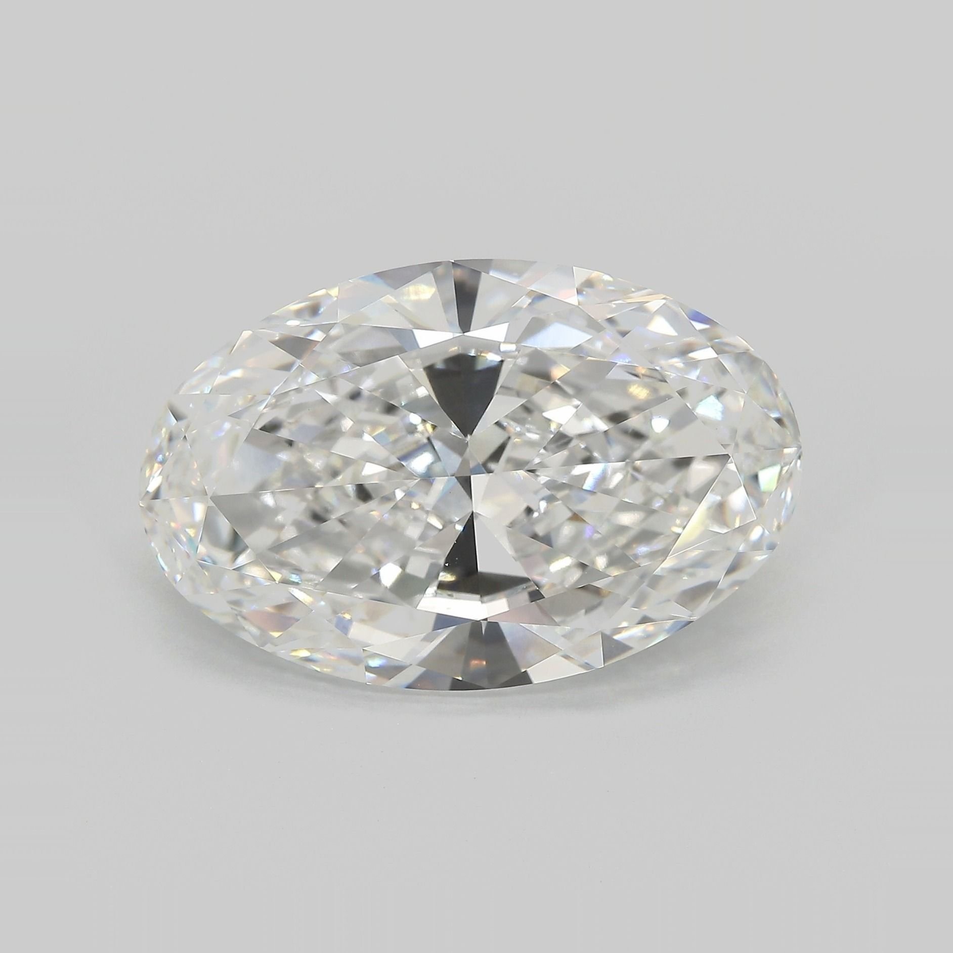 14.44ct F VVS2 Very Good Cut Oval Lab Grown Diamond
