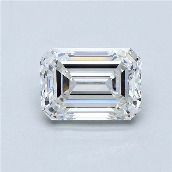 4.03ct H VVS2 Rare Carat Ideal Cut Emerald Diamond