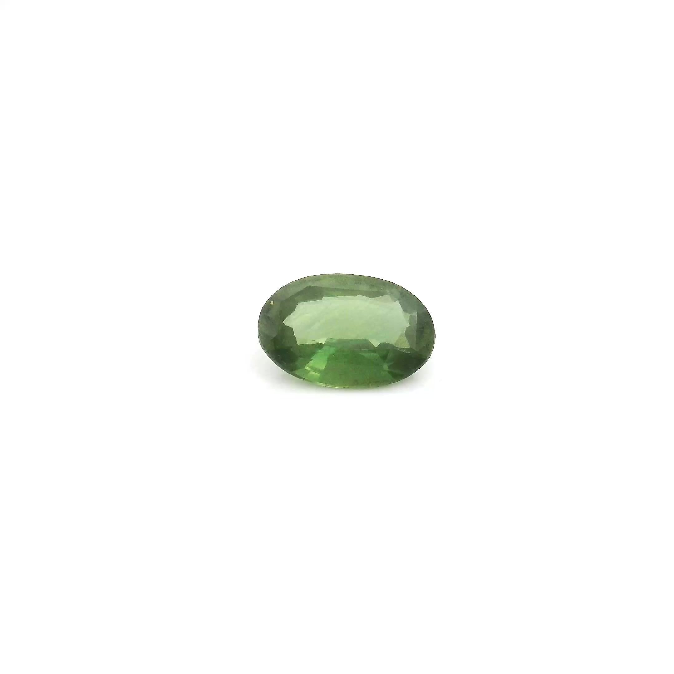 0.59 Carat Deep Green Oval Sapphire