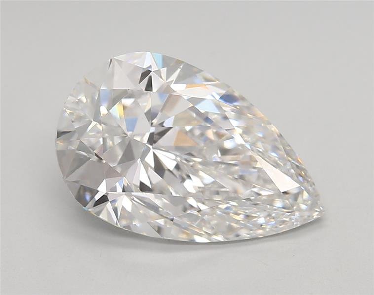 4.02ct E VS1 Rare Carat Ideal Cut Pear Lab Grown Diamond