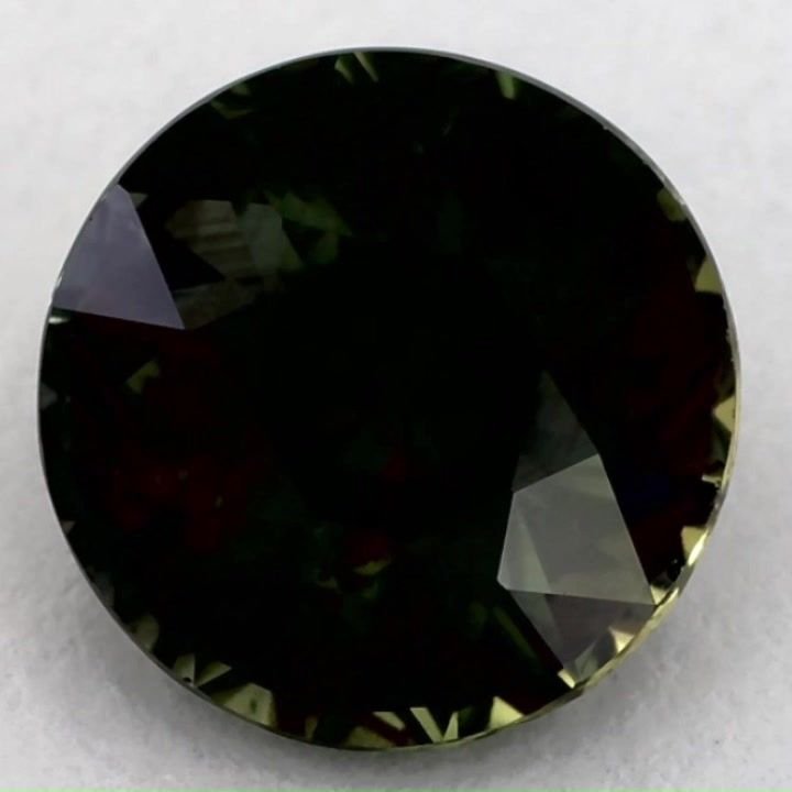 2.05 Carat Green Round Sapphire