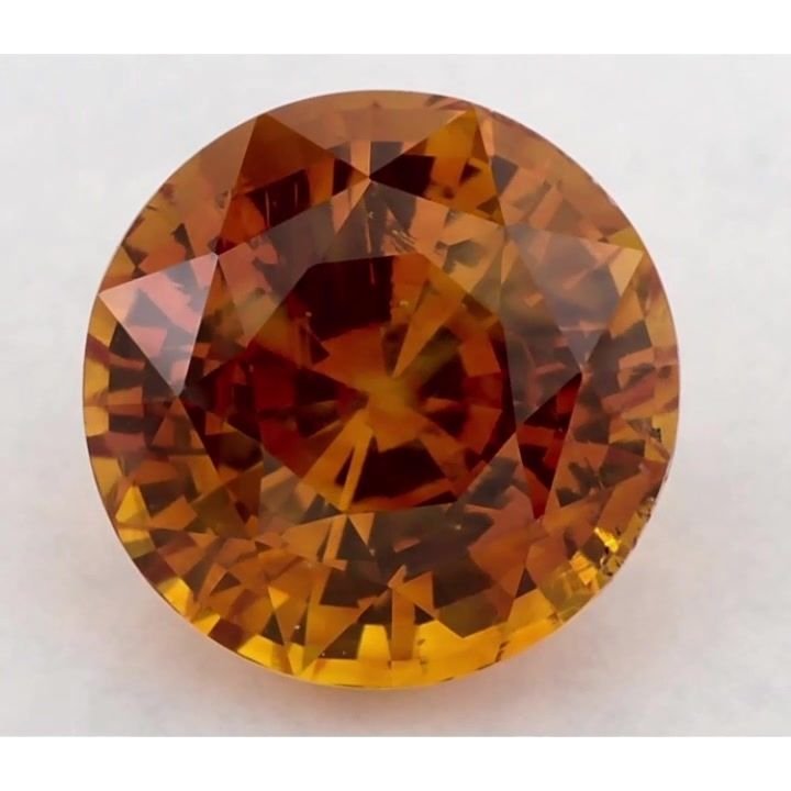4.89 Carat Yellow Round Sapphire