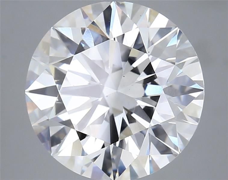 6.09ct F VS1 Rare Carat Ideal Cut Round Lab Grown Diamond