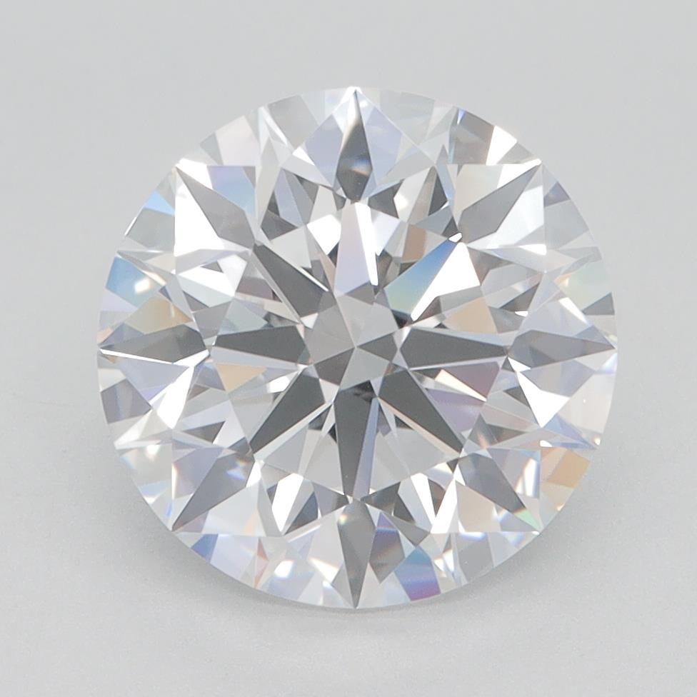 3.41ct D VVS2 Rare Carat Ideal Cut Round Lab Grown Diamond