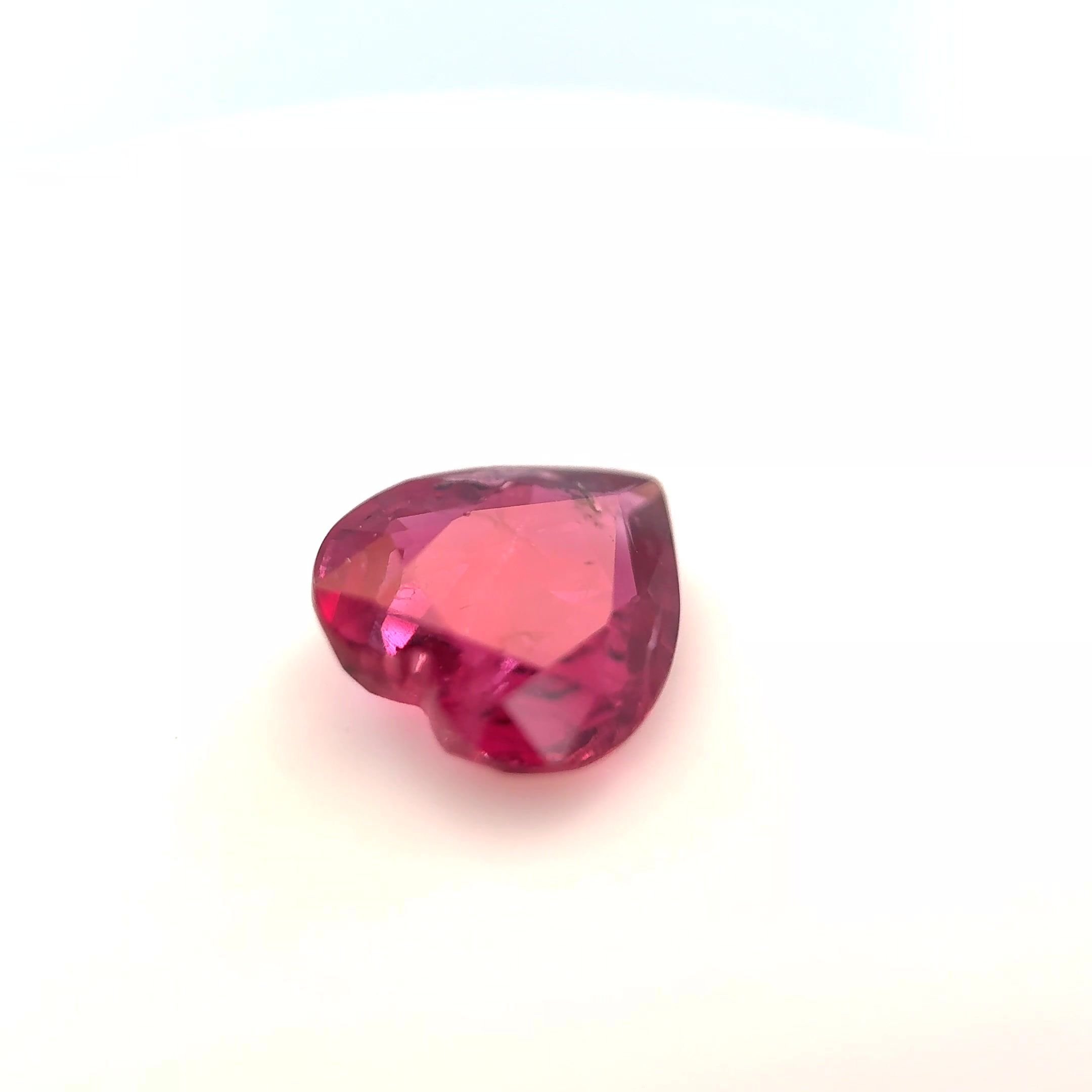 1.56 Carat Red Heart Ruby