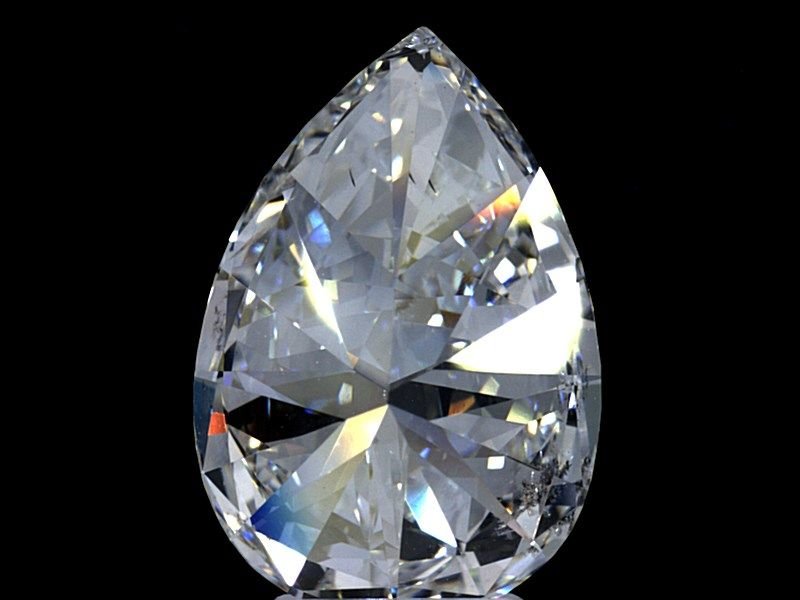 5.71ct F SI1 Very Good Cut Pear Diamond