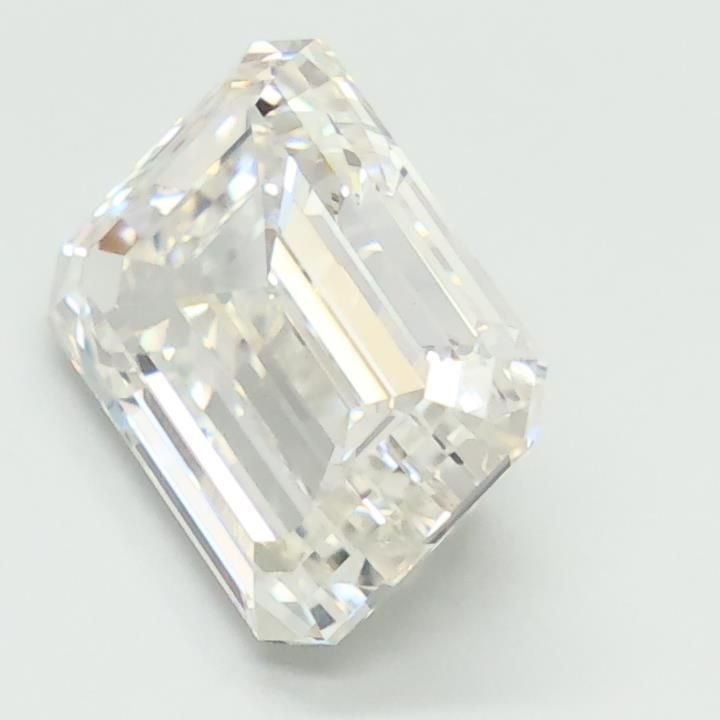 2.89ct F VS1 Excellent Cut Emerald Lab Grown Diamond